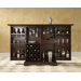 Alexandria Expandable Bar Cabinet in Vintage Mahogany