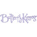 Butterfly Kisses Glitter Wall Word