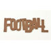 Football Wall Word in Brown (No Glitter)