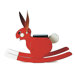 Rocking Rabbit in Red