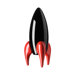 Rocket in Black and Red