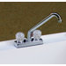 Deck Mounted Laundry Faucet with Double Knobs Handle