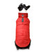 Puffy Dog Coat in Red