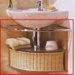 Novella Basket and Towel Bar for Corner Unit