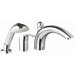 Eurosmart Diverter Roman Tub Faucet with Personal Hand Shower