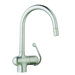 Ladylux Pro Pull-Down Single Handle Single Hole Kitchen Faucet with Watercare