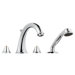 Kensington Double Handle Deck Mount Roman Tub Faucet
