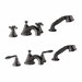 Seabury Double Handle Roman Thermostatic Tub Faucet With Personal Hand Shower