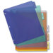 Poly Index Dividers, w/ Pocket, 8-1/2"x11", 5-Tab, Multi