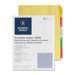 Ring Binder Indexes,2" Tabs,11"x8-1/2",5-Tabs,50/ST,Ast.