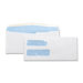 Double Window Envelope, No. 10, 4-1/8"x9-1/2", 500 per Box, White