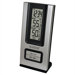 Wireless Silver Indoor/Outdoor Thermometer & Digital Clock