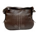 Metal Pin Studded Leather Handbag