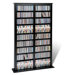 Floor Media Double Width Barrister Multimedia Storage Rack