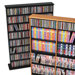 Double Width Wall Mounted Multimedia Storage Rack