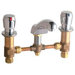 Widespread Bathroom Sink Faucet with Double Pump Handles
