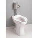 Commercial Floor Mount Flushometer Het with Elongated Bowl