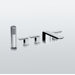 Soir&eacute;e Deck Mount Bath Faucet with Lever Handles, Hand Shower and Diverter Trim