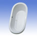 Nexus 6' Soaker Bath Tub with Polished Chrome Grab Bar