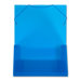 Translucent Document Files, 1" Capacity, 13"x1"x9-3/4", Blue/Clear