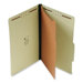 Classification Folder,1 Divider,4 Fasteners,Legal,20/BX,GN