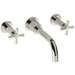 New Haven Wall Mounted Bathroom Sink Faucet with Double Cross Handles