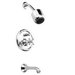 New Classic Pressure Balance Diverter Tub / Shower Faucet with Cross Handle