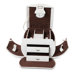Sleek White Leather Jewelry Box