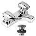 Easy-Push Centerset Metering Faucet with Push Handle