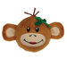 Holiday Monkey Business Squeaker Ball Dog Toy