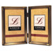 Bead Hinged Double Picture Frame