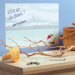 At The Beach Dry Erase - 2 Sheet Vinyl Peel and Stick