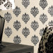 Beautiful Baroque Vinyl Wall Decals in Black