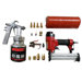 GHK  16 Piece Spray Gun,  Brad Naller/Stapler Combo Gun, Hose and Air Tool Kit