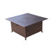 Square Slatted Aluminum Fire Pit