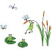 Ludo Frogs Wall Decal