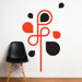 Spot Water Arabesque Wall Stickers