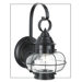 Cottage Onion One Light Outdoor Small Wall Lantern in Black