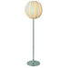 Pique One Light Floor Lamp in Metallic Silver