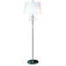 Palla Two Light Floor Lamp in Polished Chrome