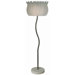 Lotus Two Light Floor Lamp in Brushed Nickel