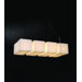 Q Eight Light Large Chandelier in Brushed Nickel