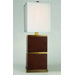 Doric One Light Table Lamp in Brass