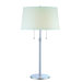Urban Basic Two Light Club Table Lamp in Polished Chrome