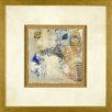 Blue and Gold 2 Framed Print