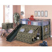 G.I. Low Loft Bed With Slide And Tent