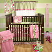 Paisley Splash In Pink 4 Piece Crib Bedding Set