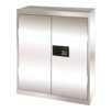 Counter Height  Cabinet with Electronic Lock in Stainless Steel
