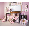 Prep School Pink 4 Piece Crib Bedding Set