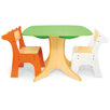 Tree Table with Zebra and Giraffe Chairs